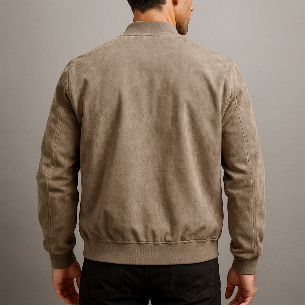 CARTER | Suede jacket with structured shoulders
