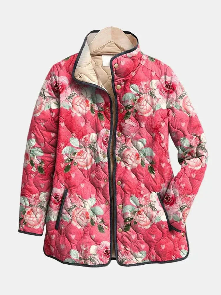 MIRA | Quilted jacket with floral print
