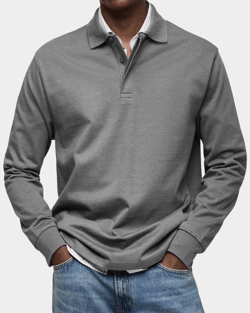 RIVERTON | Polo shirt with textured knit