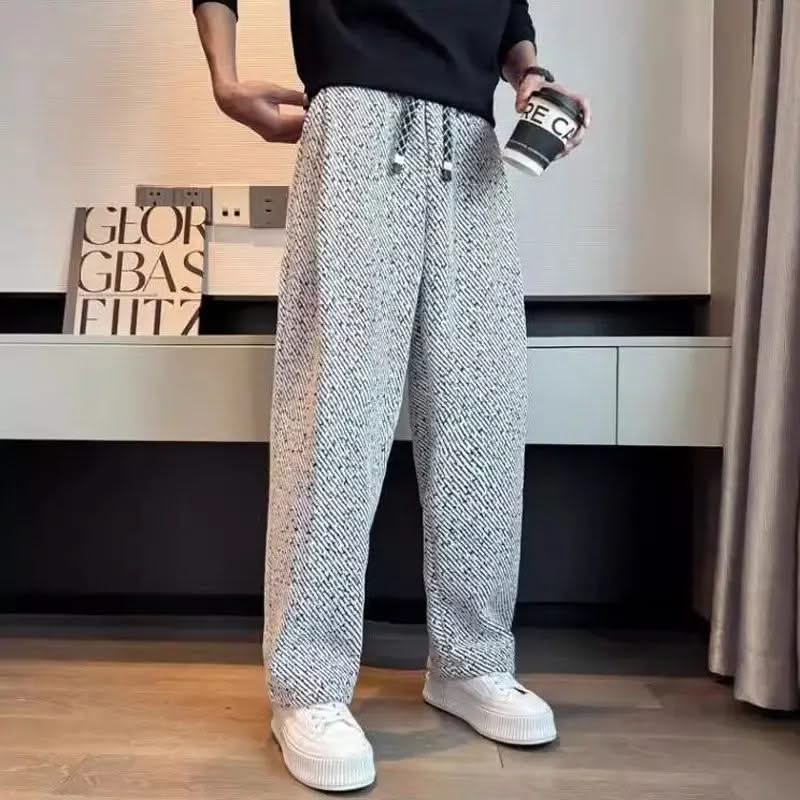 CALDER | Wide-leg knit pants with drawstring