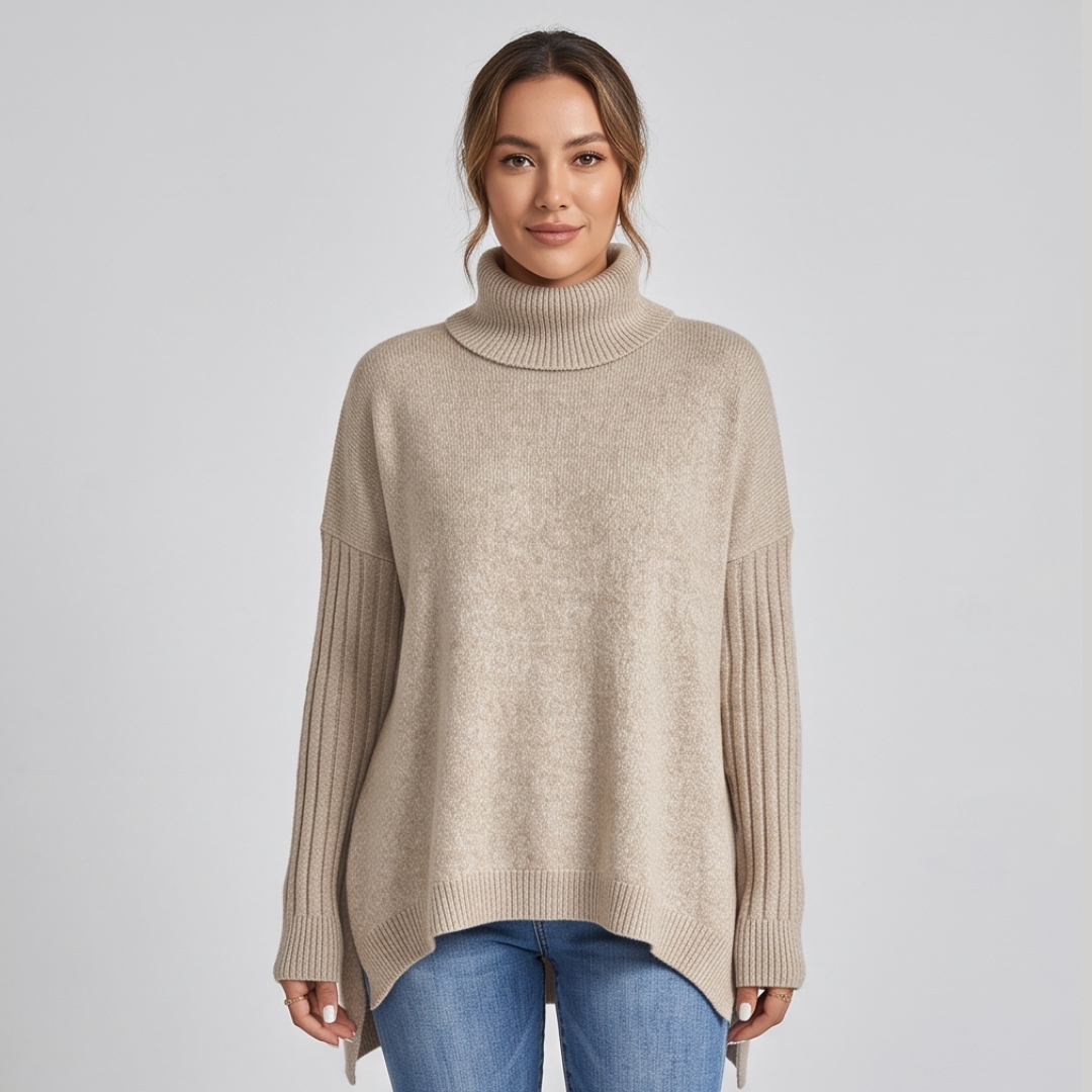 JANA | Turtleneck jumper with loose fit