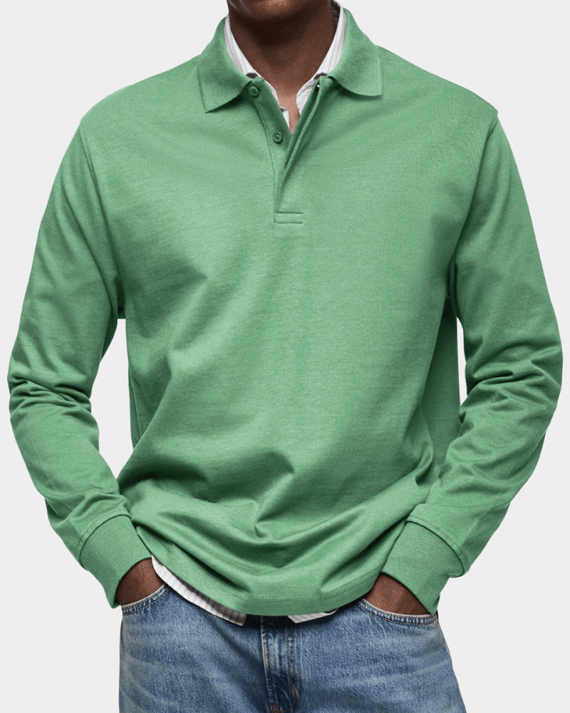 RIVERTON | Polo shirt with textured knit