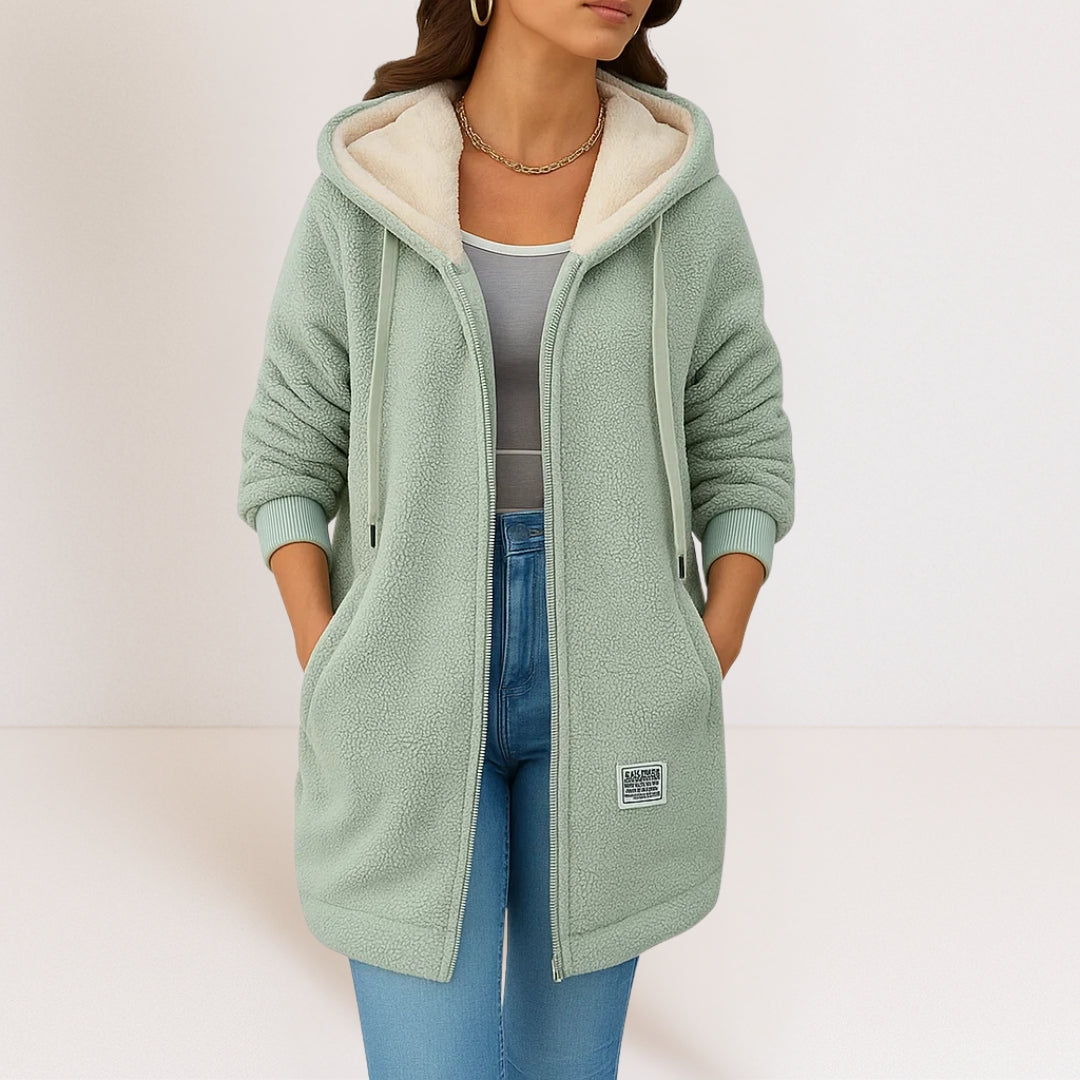 PHOEBE | Fleece jacket with hood
