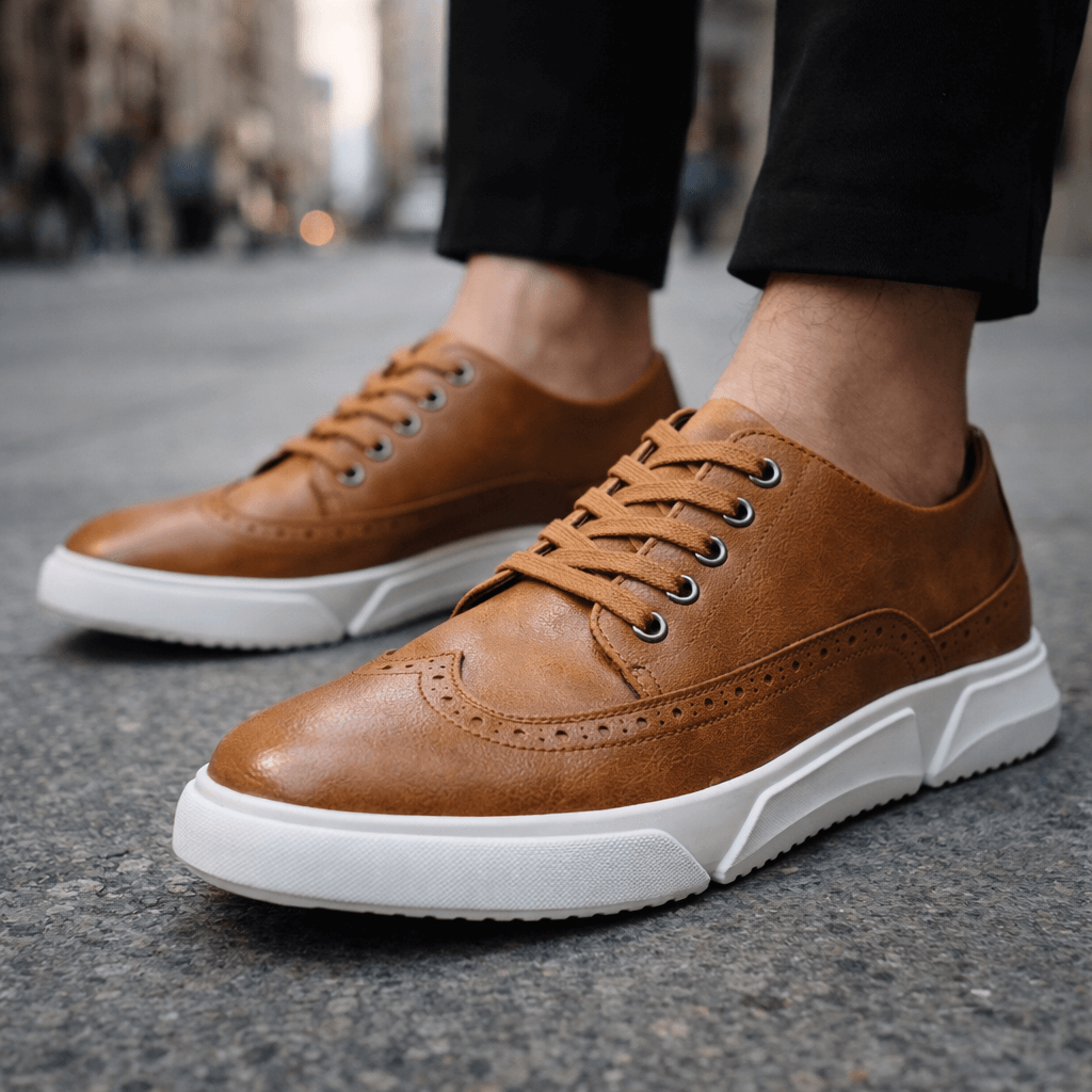CALDWELL | Sneakers with brogue detailing