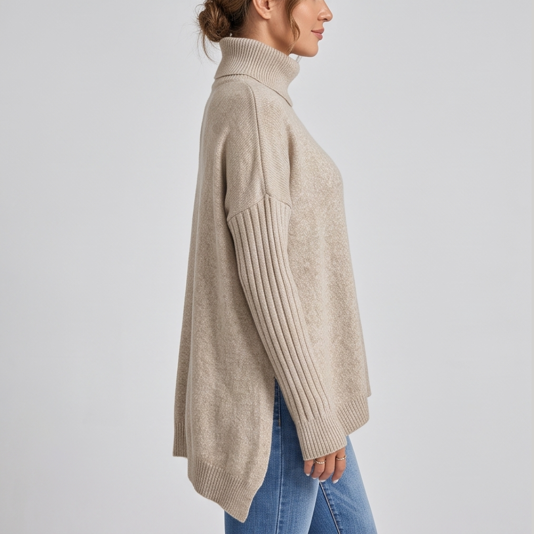 JANA | Turtleneck jumper with loose fit