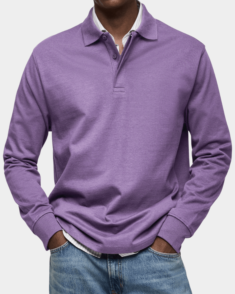 RIVERTON | Polo shirt with textured knit