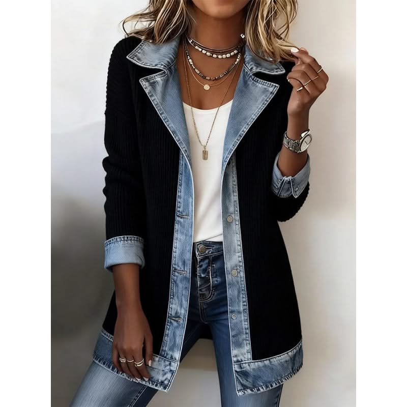 STELLA | Jacket with denim trim