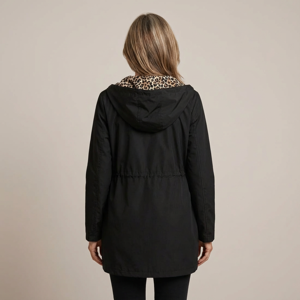 ELIN | Coat with leopard print