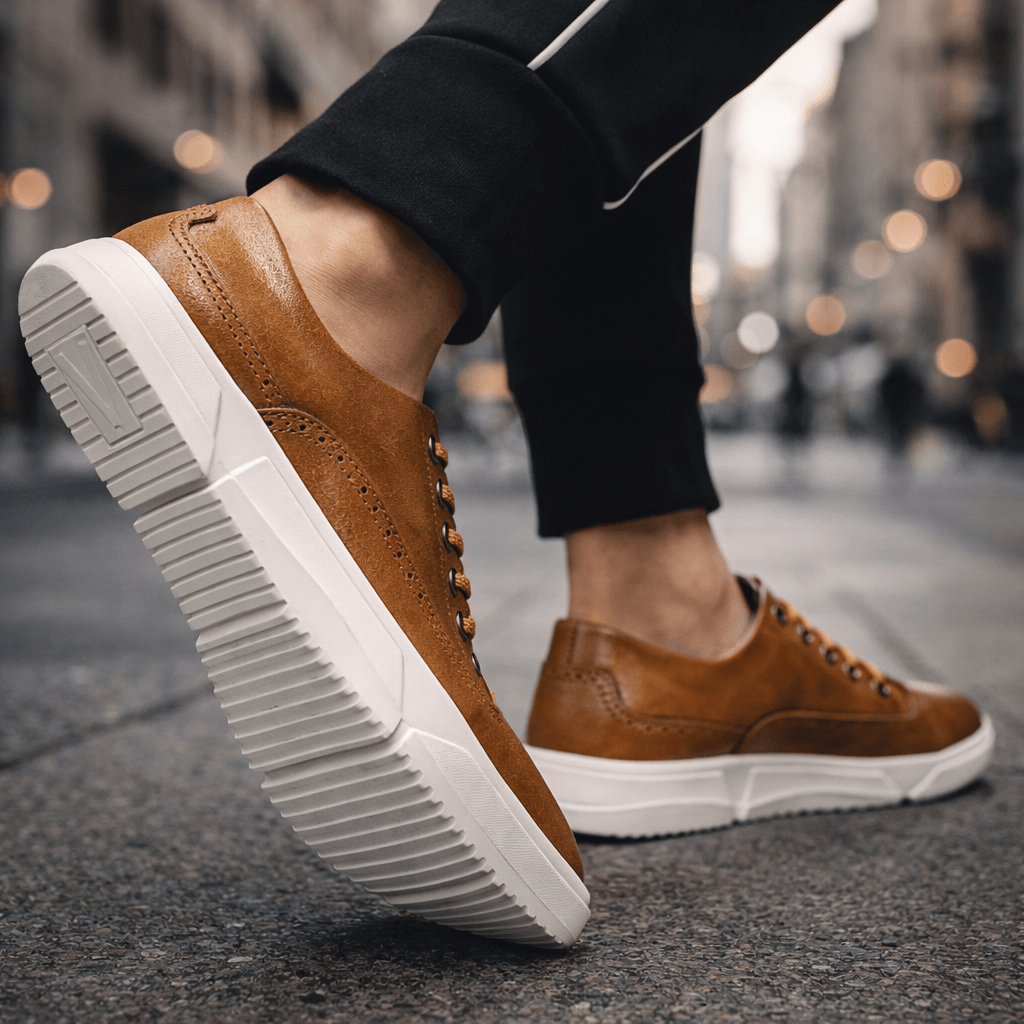 CALDWELL | Sneakers with brogue detailing