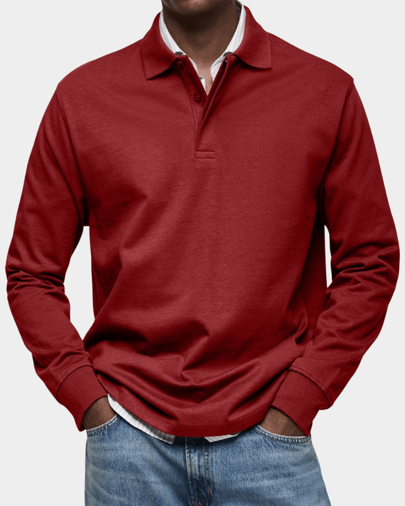 RIVERTON | Polo shirt with textured knit