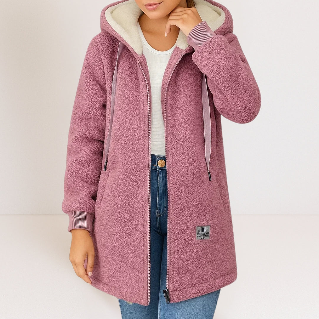 PHOEBE | Fleece jacket with hood