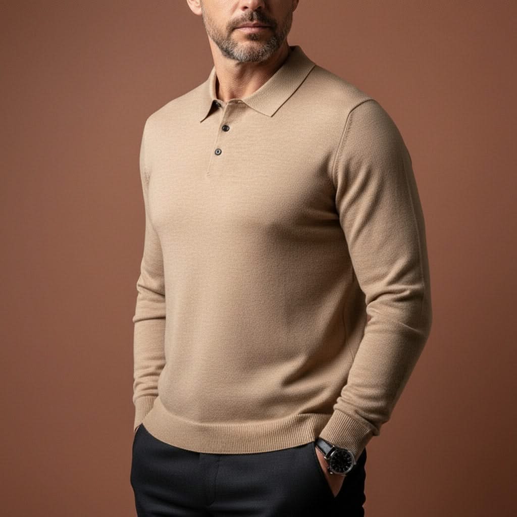 ELMWICK | Knit shirt with ribbed cuffs