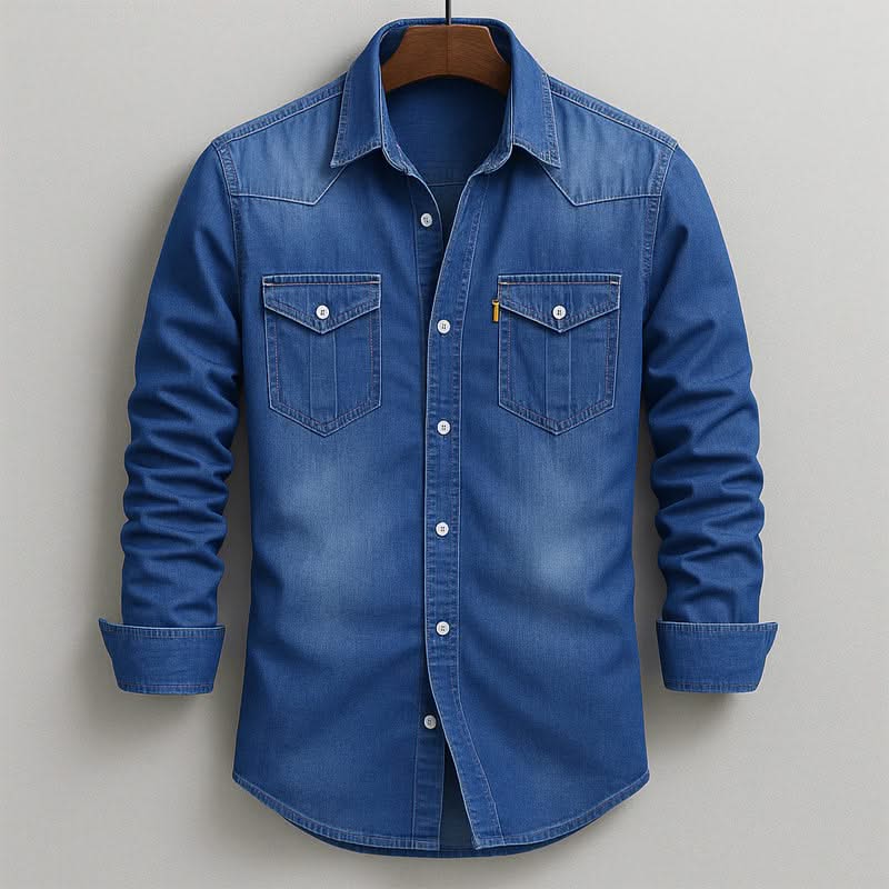 BEN SMITH | Denim shirt with chest pockets