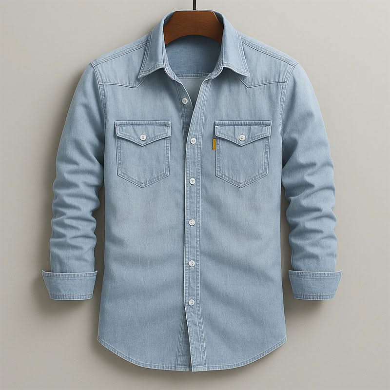 BEN SMITH | Denim shirt with chest pockets