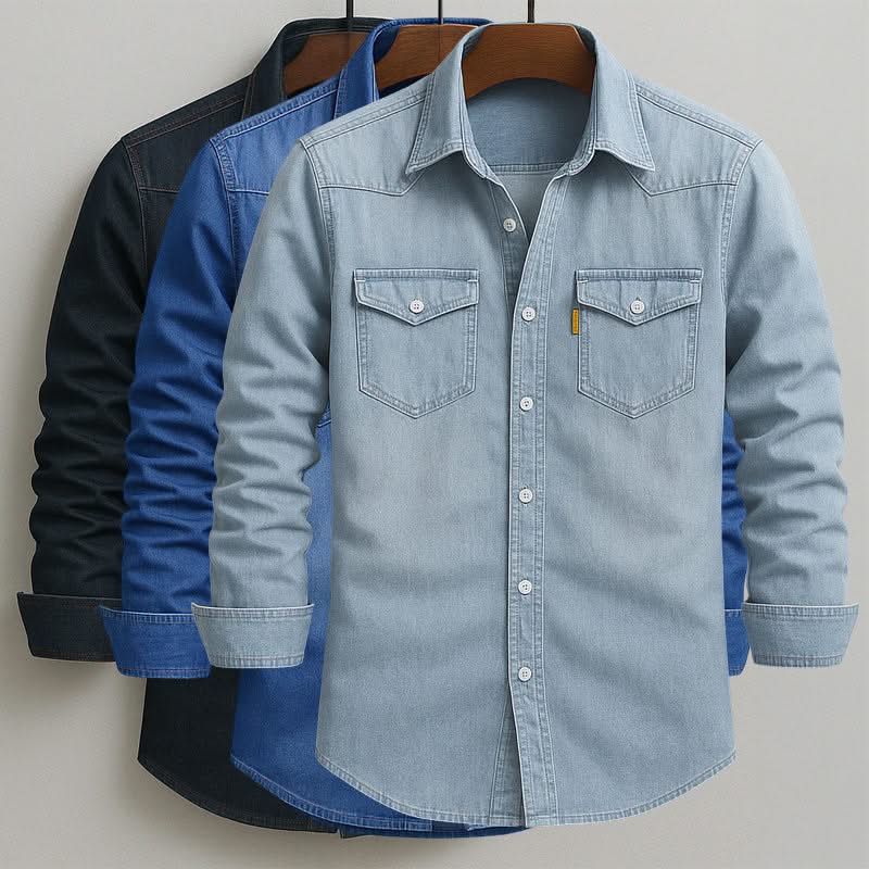 BEN SMITH | Denim shirt with chest pockets