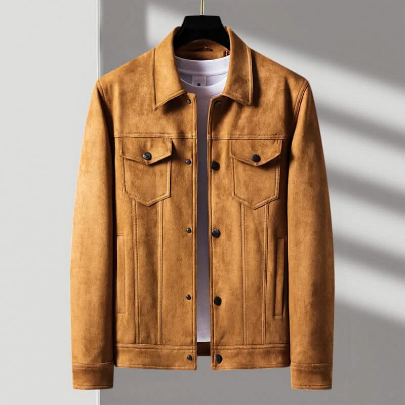 BEVERLY | Suede jacket with retro collar