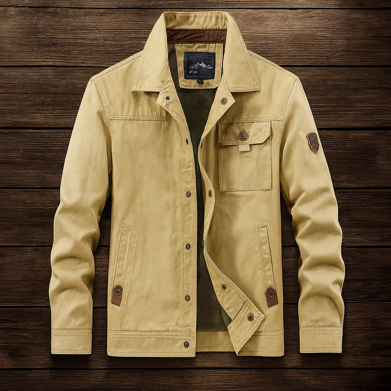 CALDWELL | Field jacket with snap-up closure