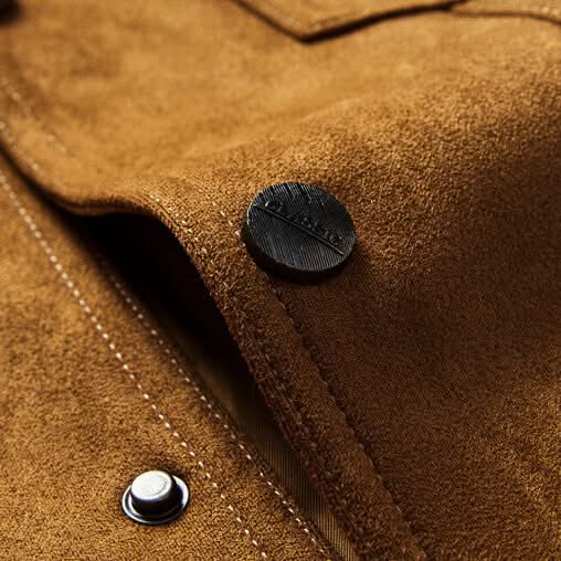 BEVERLY | Suede jacket with retro collar