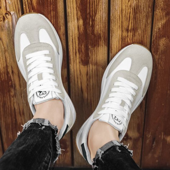 LYON | Retro sneaker with suede panels