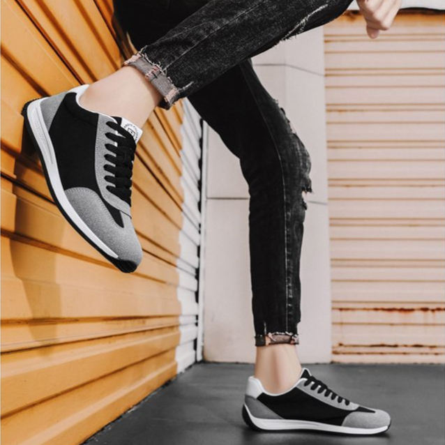 LYON | Retro sneaker with suede panels