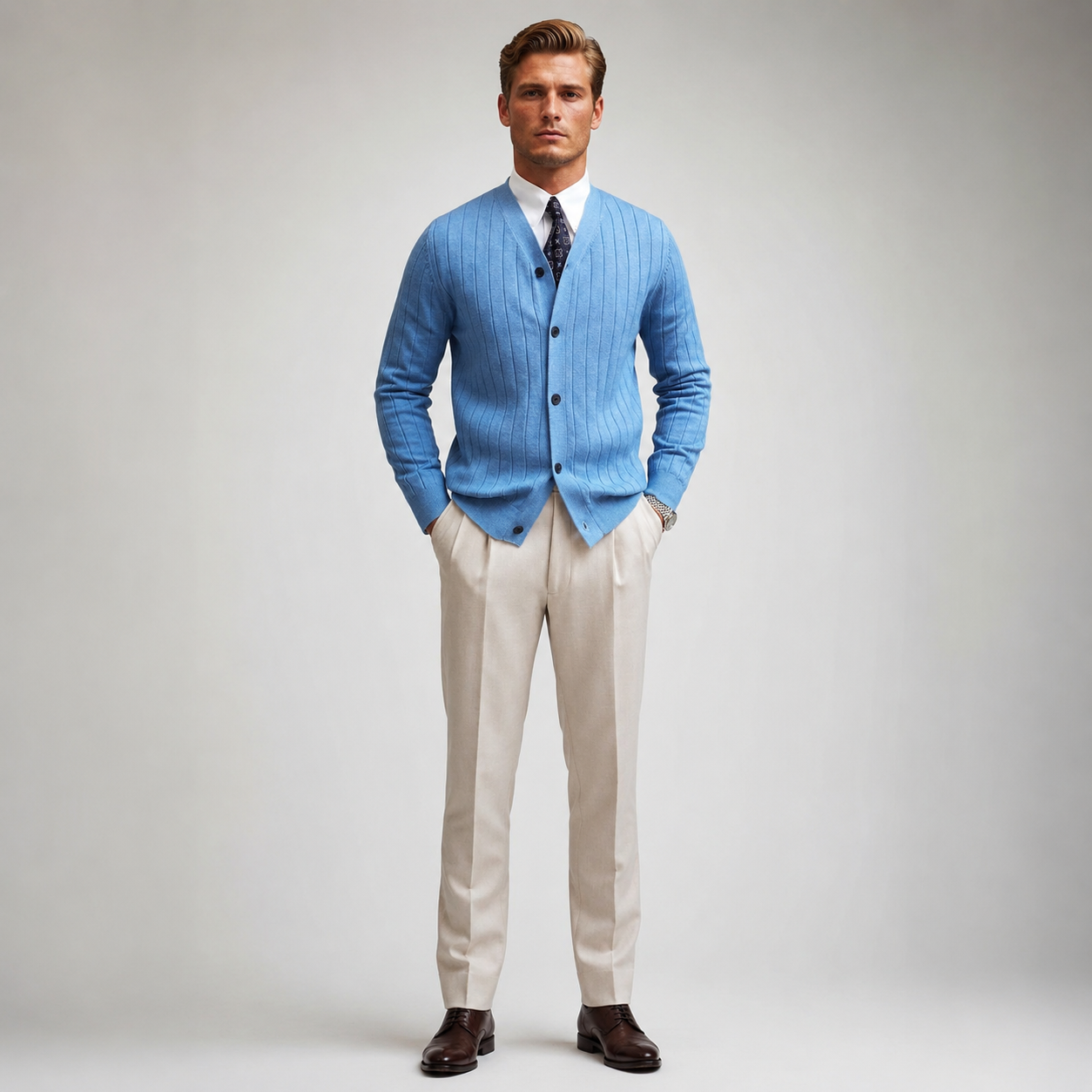 LUCAS | Slim-fit knit cardigan