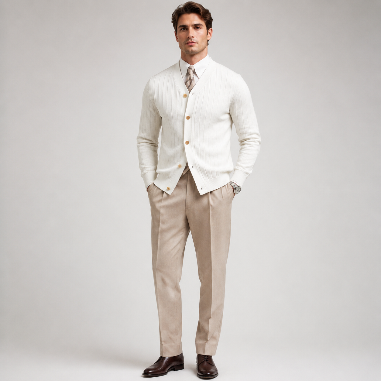 LUCAS | Slim-fit knit cardigan