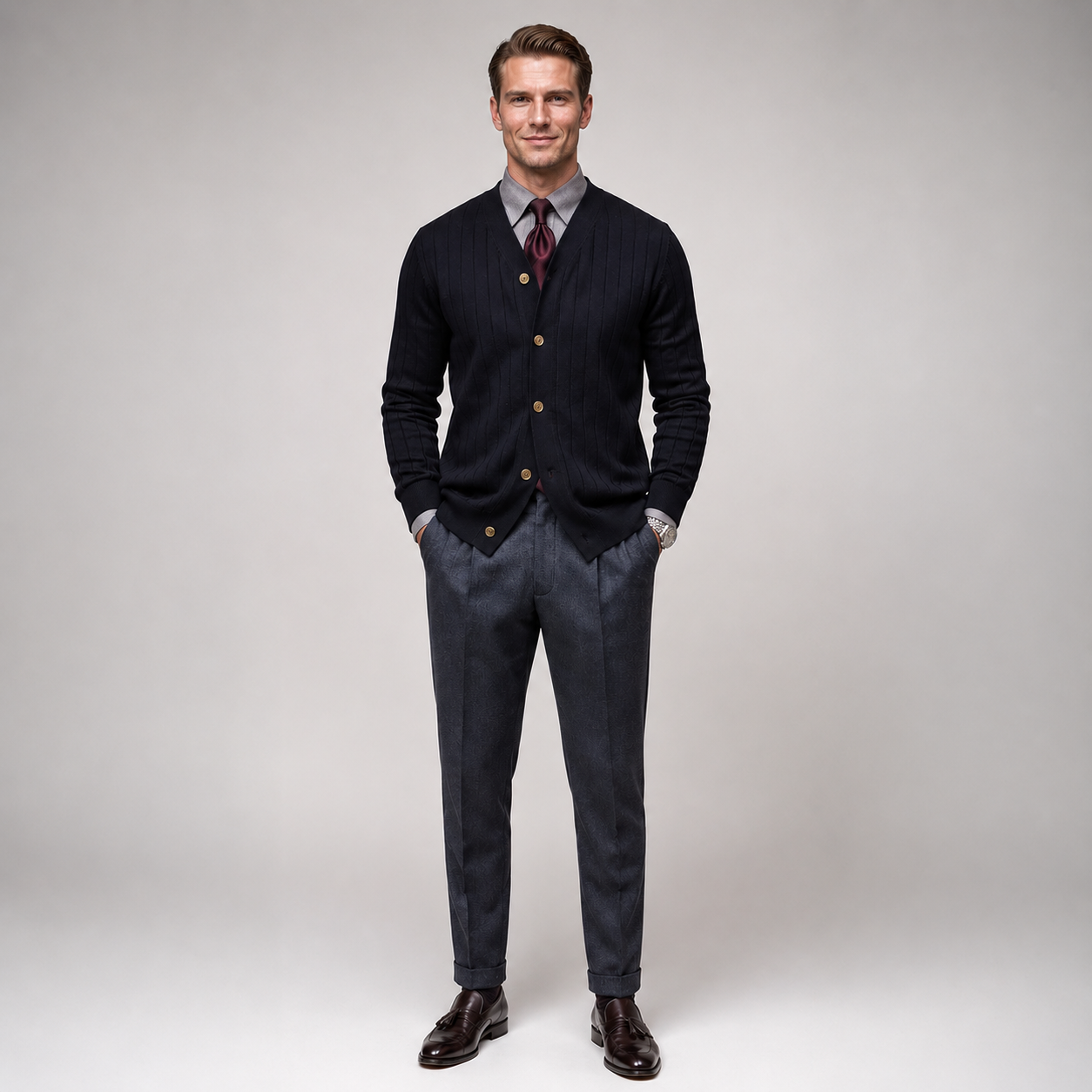 ARDEN | Slim-fit knit cardigan