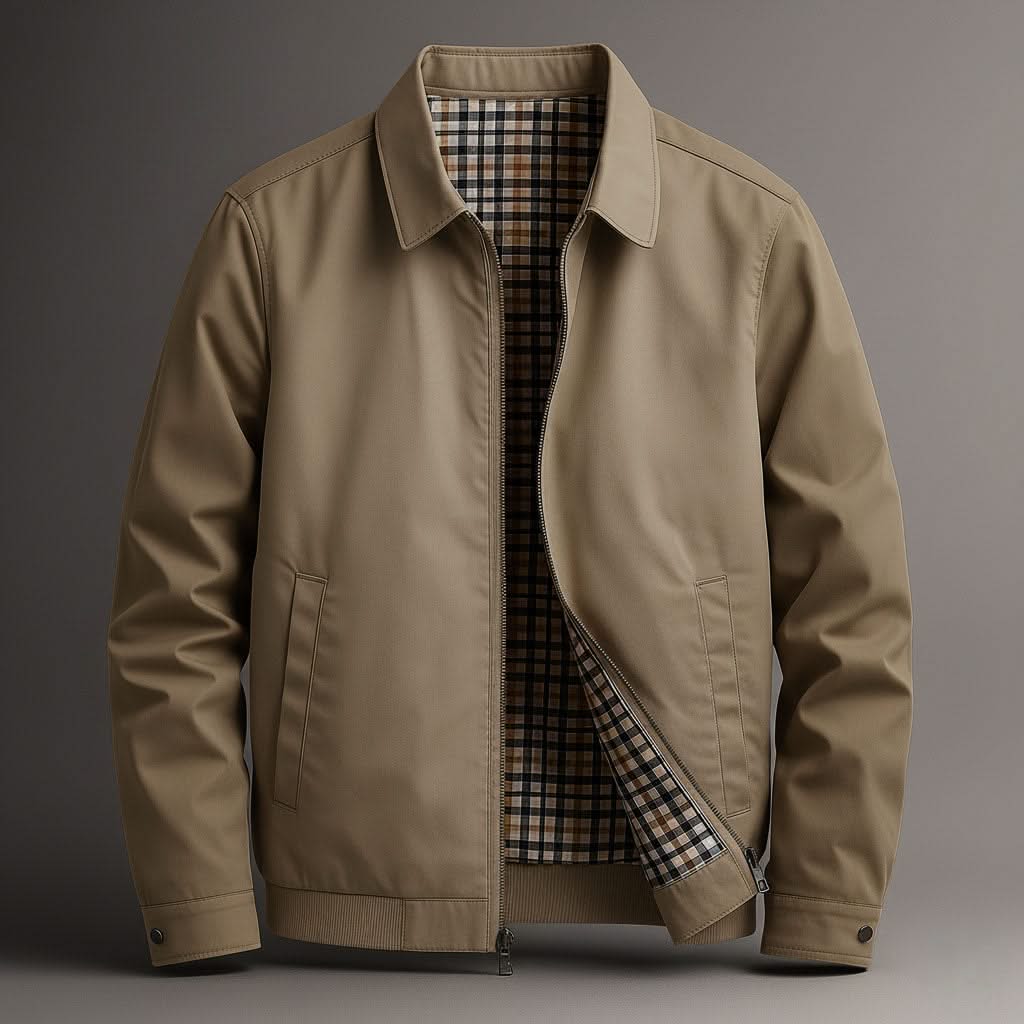CALLUM | Utility jacket with plaid lining