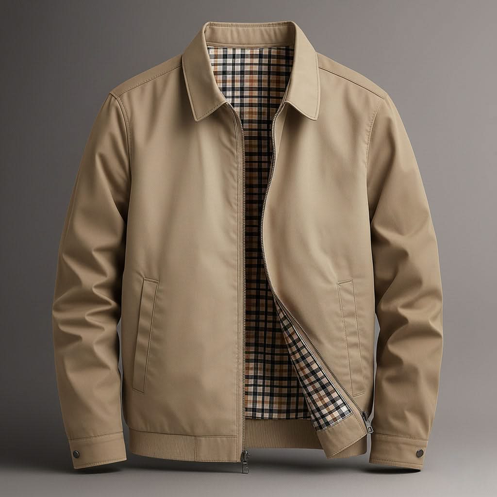 CALLUM | Utility jacket with plaid lining