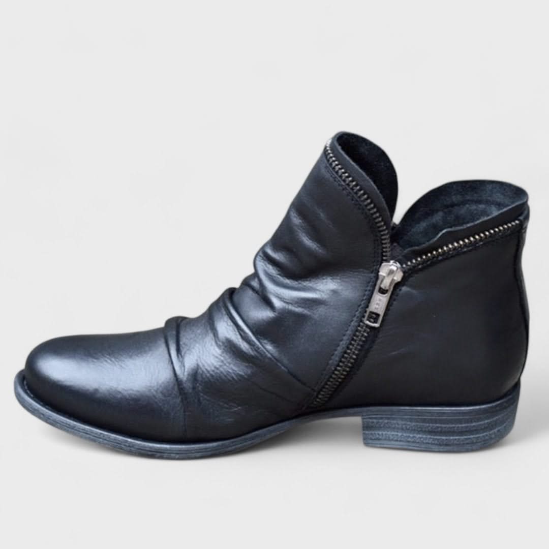 MELINDA | Leather boots with orthopedic sole