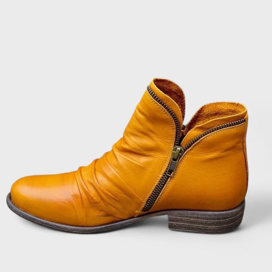 MELINDA | Leather boots with orthopedic sole