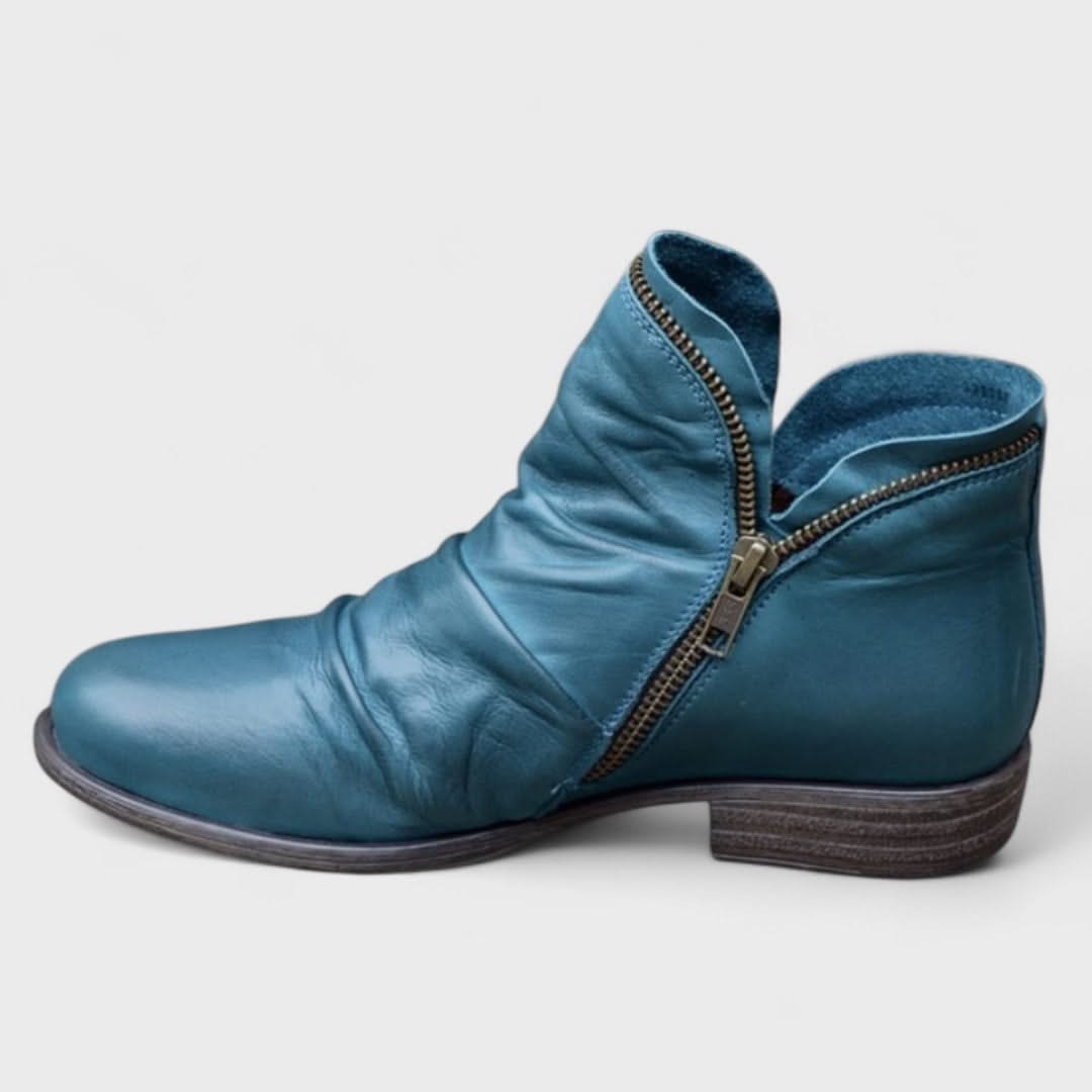 MELINDA | Leather boots with orthopedic sole