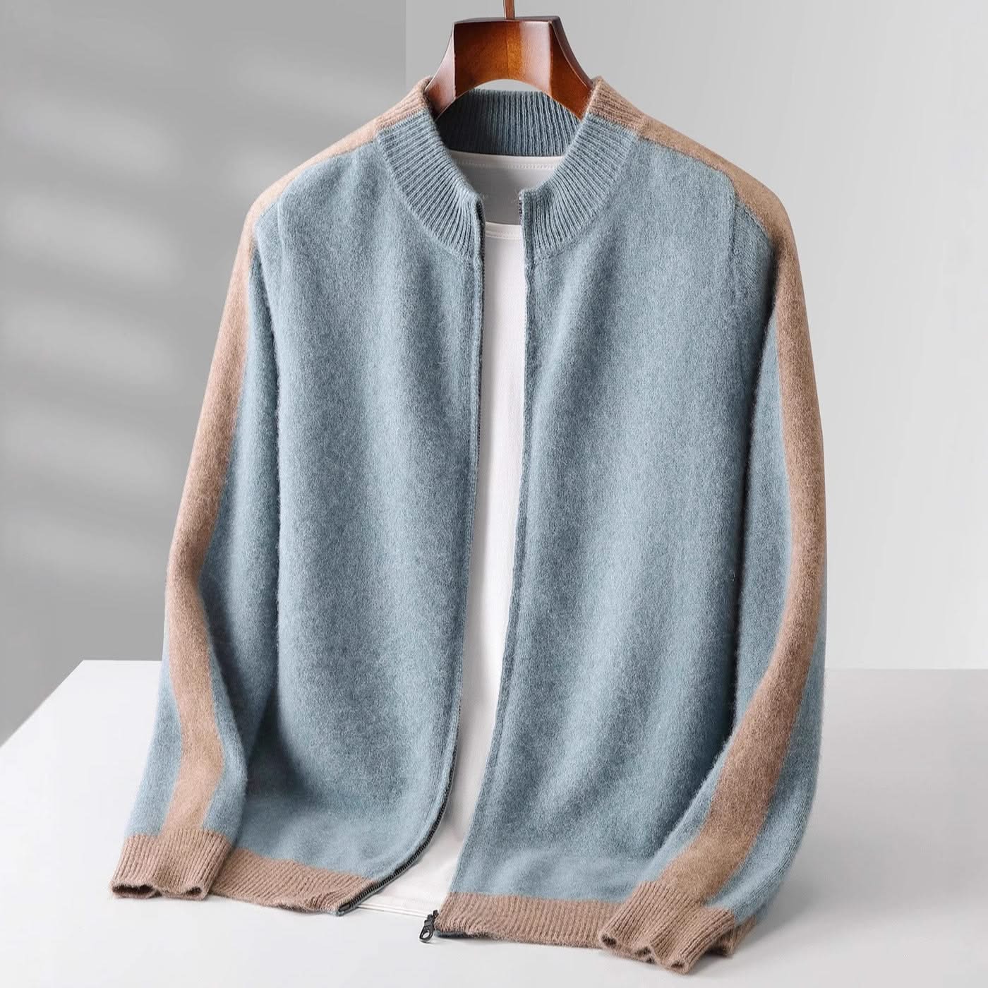 FERRARA | Zip-through cashmere jacket