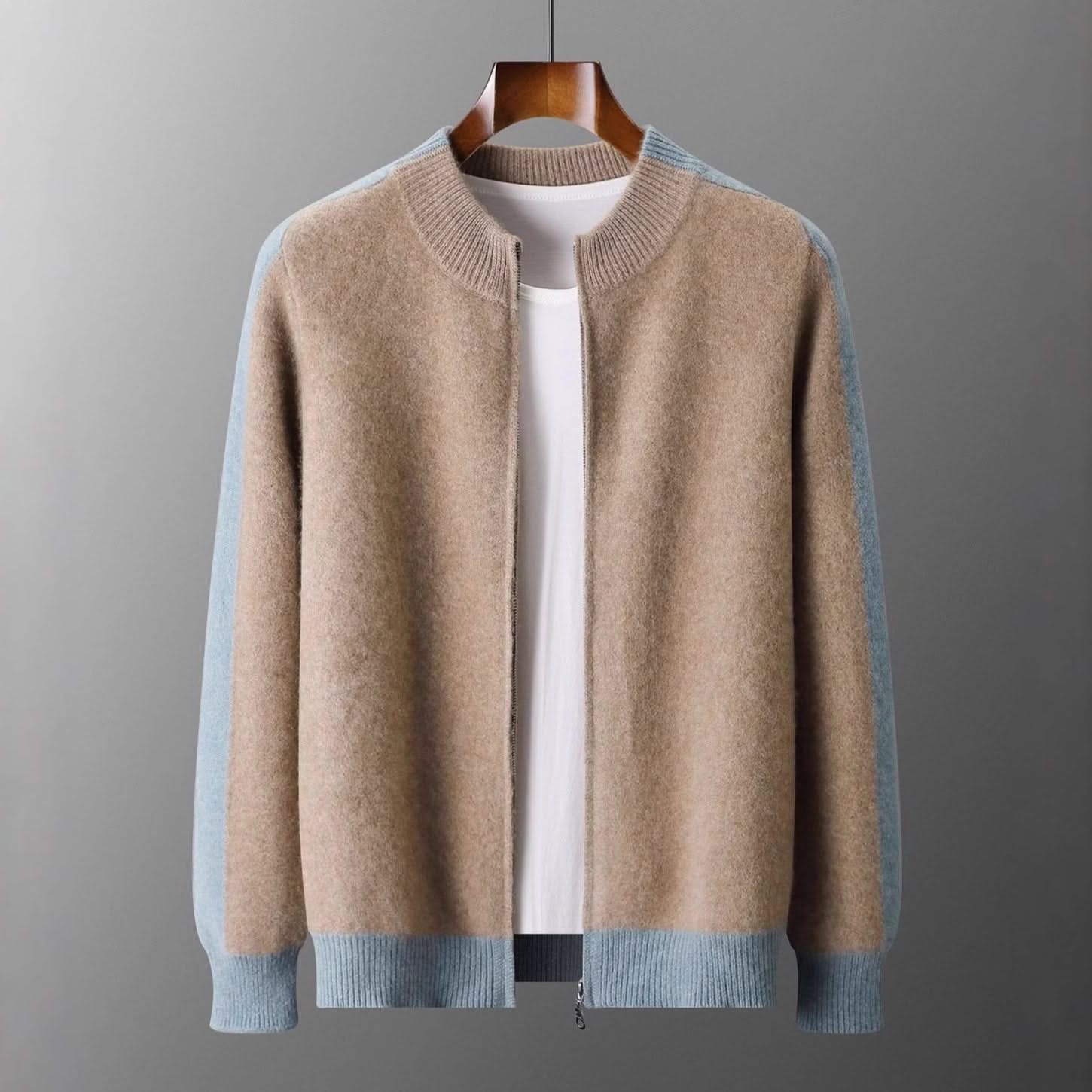FERRARA | Zip-through cashmere jacket