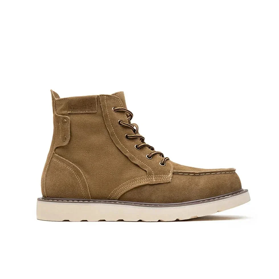 BRENDON | Boots with moc toe construction
