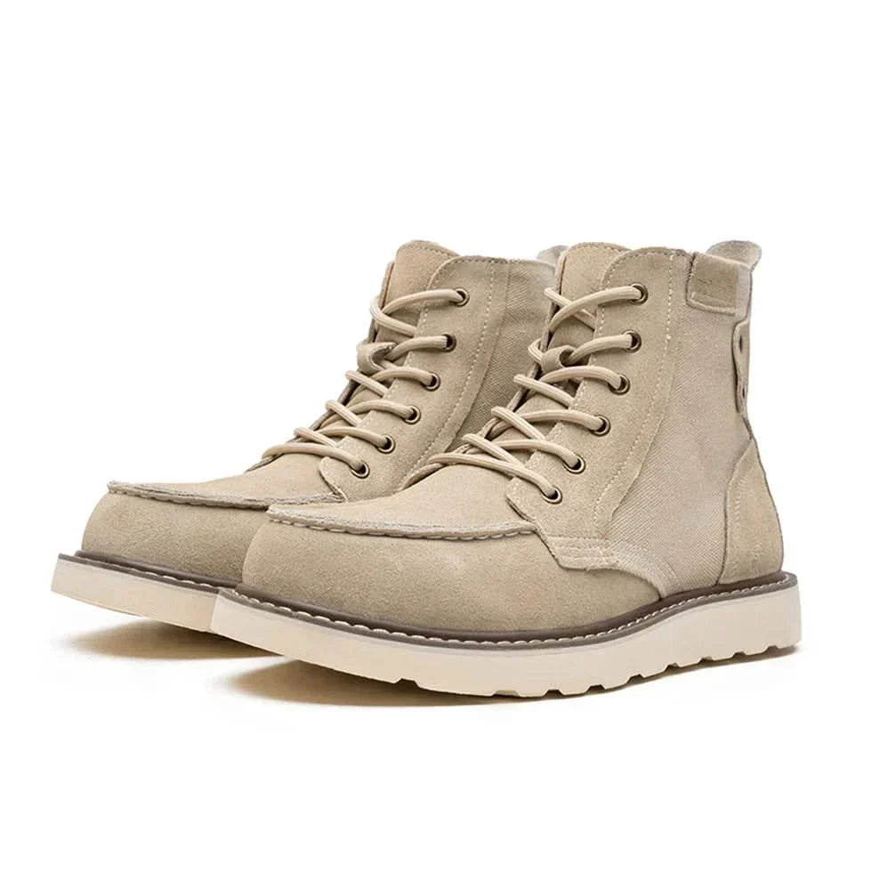 BRENDON | Boots with moc toe construction