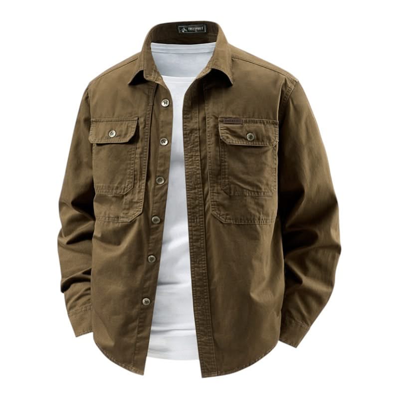 BEAU | Utility shirt with chest pockets