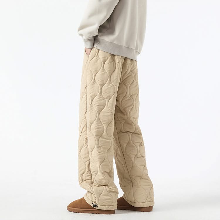SIENNA | Wide-leg pants with quilted finish
