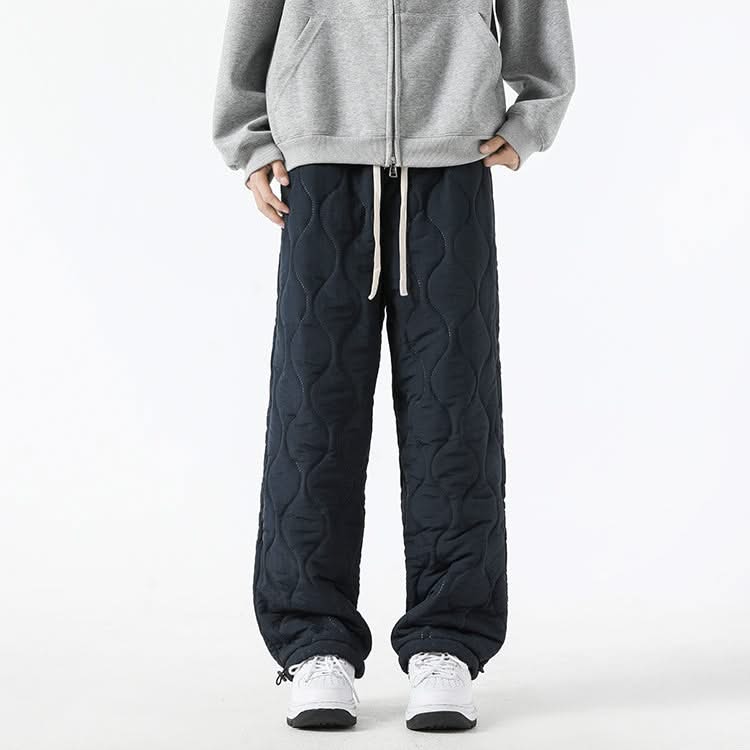 SIENNA | Wide-leg pants with quilted finish