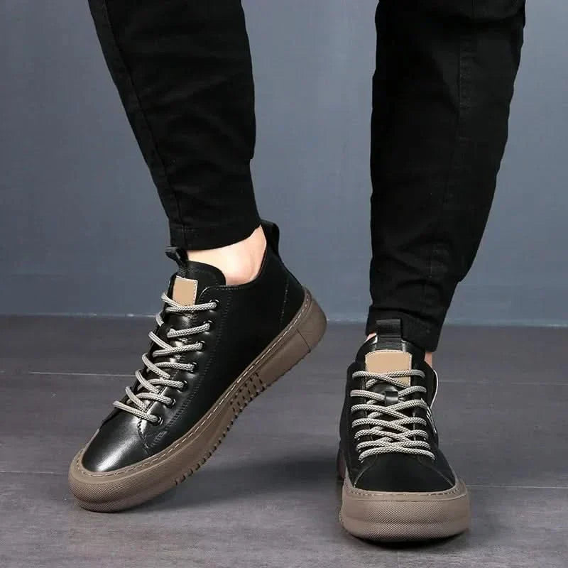 MARSTON | Leather sneakers with clean finish