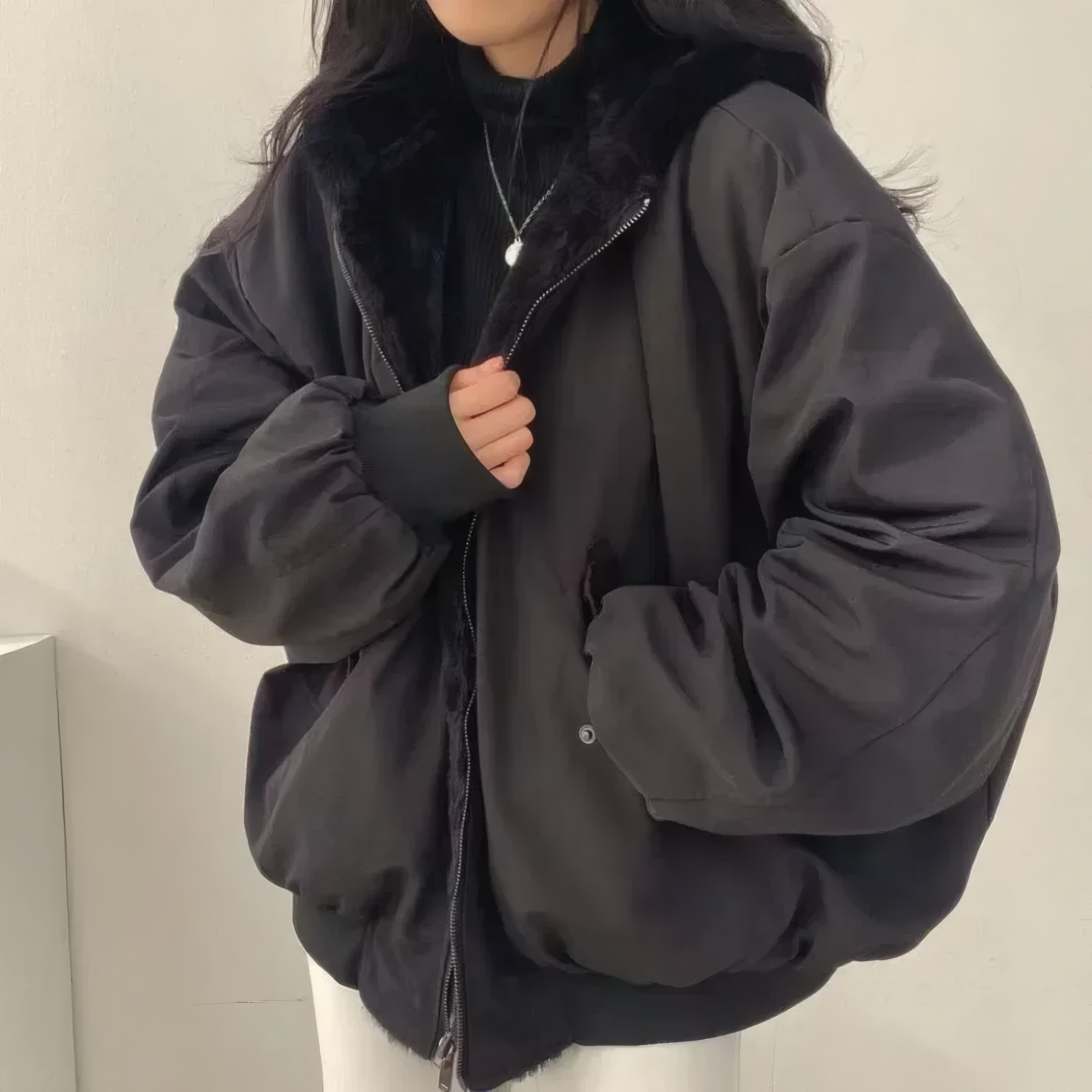 MARIVON | Reversible hooded jacket
