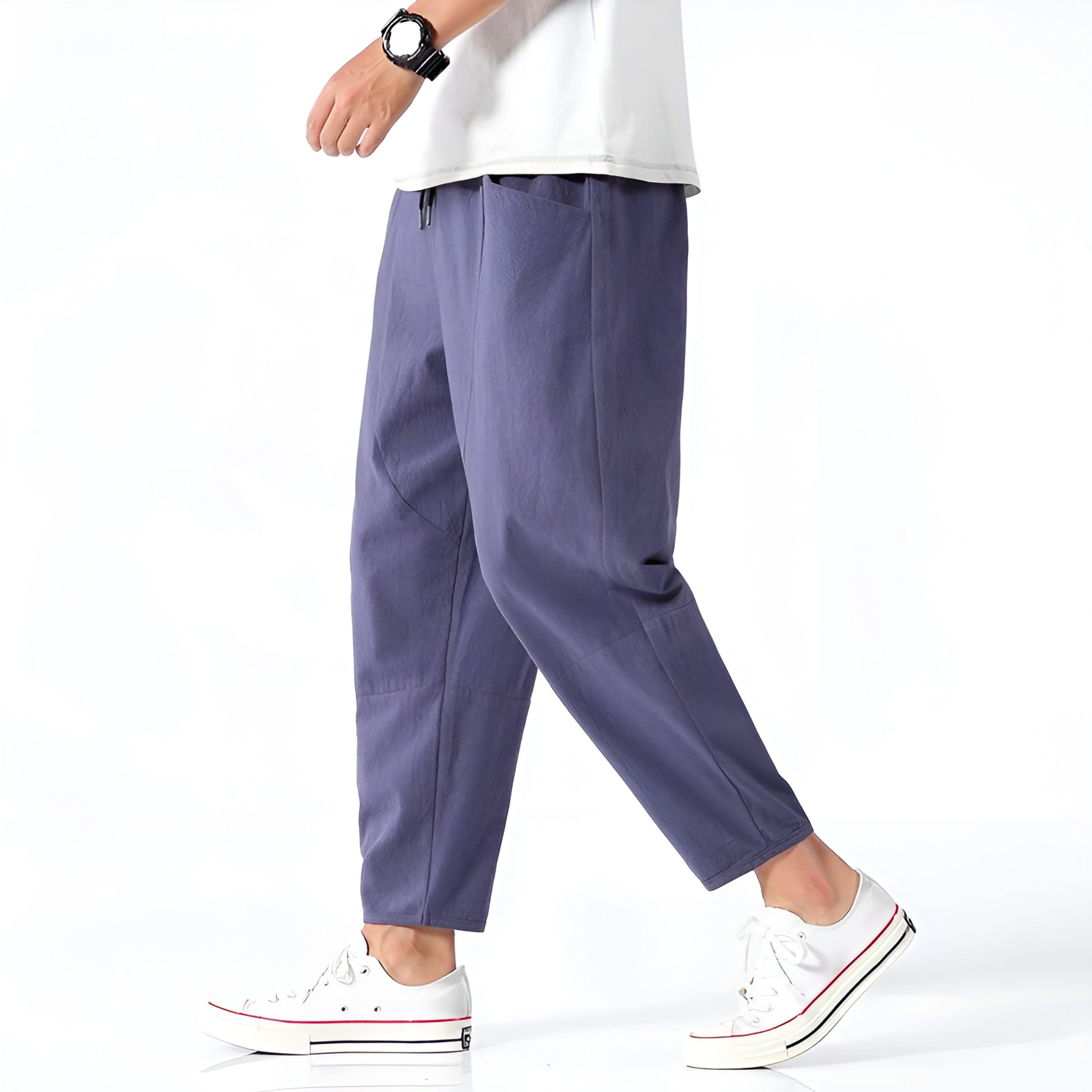 RILEY | Cropped pants with drawstring waist