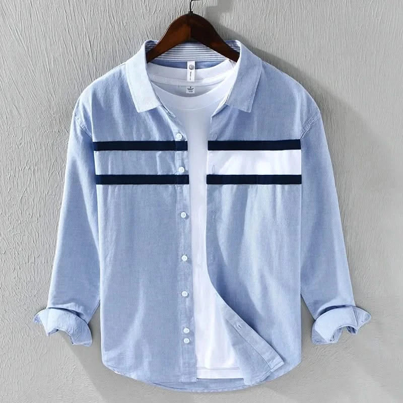 TOMMY | Shirt with contrast stripe panel