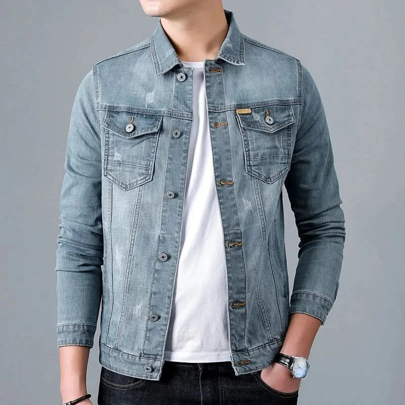 BILLY | Denim jacket with structured fit