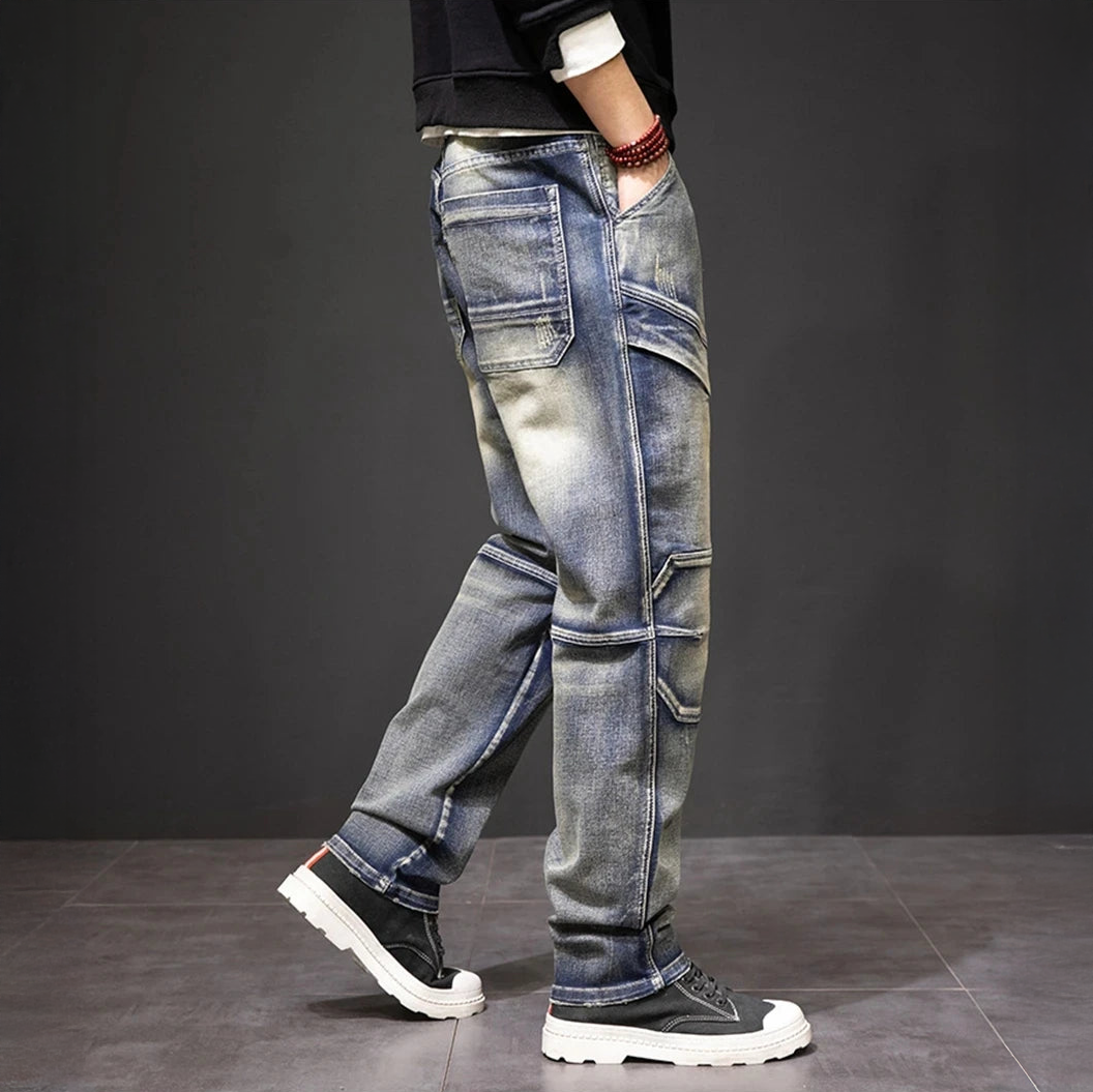 ROCCO | Straight jeans with faded finish