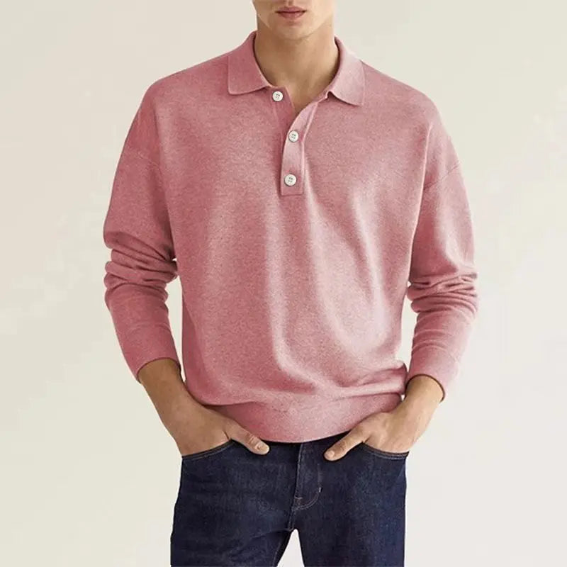 CORVIN | Polo shirt with wool-cotton blend