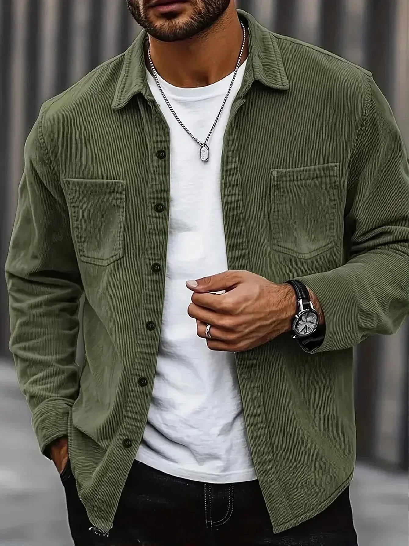 HARRIS | Corduroy shirt-jacket