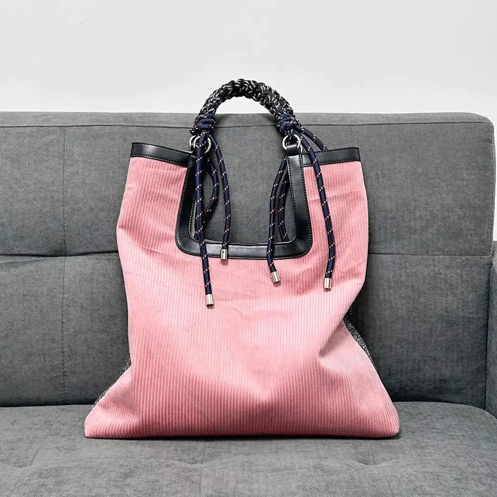 HARRISON | Tote bag with corduroy texture