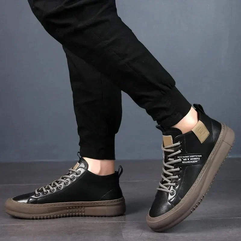 MARSTON | Leather sneakers with clean finish