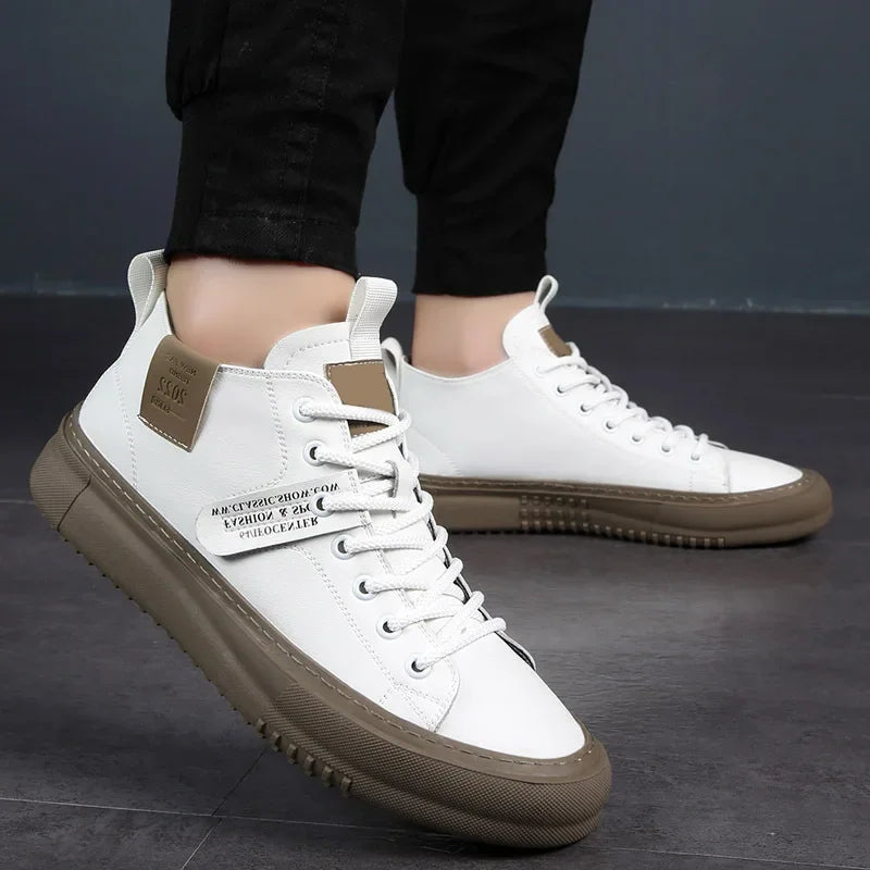 MARSTON | Leather sneakers with clean finish